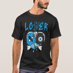 Loser Lover Drip Heart Black University Blue 13s M T-Shirt
