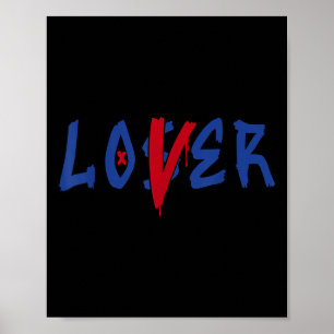 Loser Lover Drip Tee Blue Colour Rare Air Matching Poster