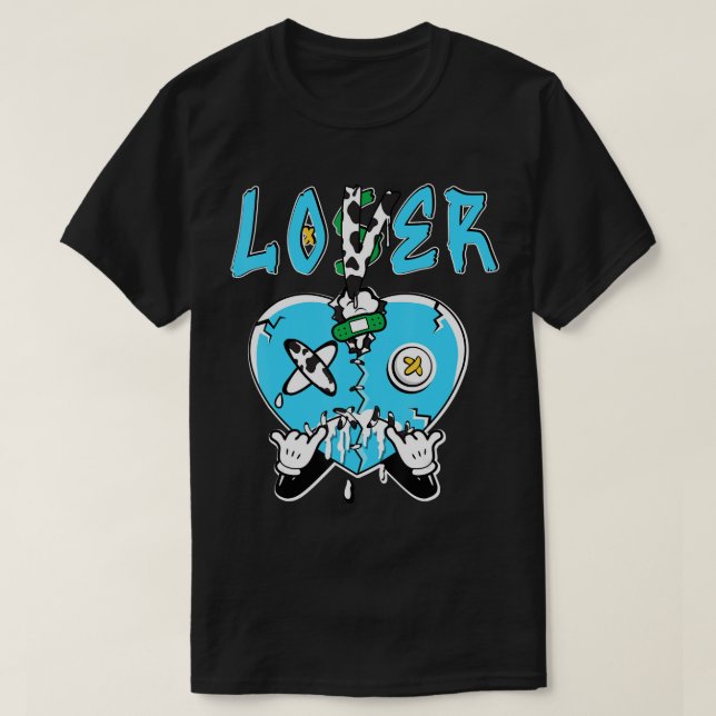 Loser Lover Heart Dripping Chunky Dunky Matching T T-Shirt (Design Front)