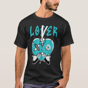Loser Lover Heart Dripping Griffey Max 1 Aqua Matc T-Shirt