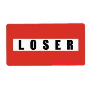 LOSER prohibitory sign