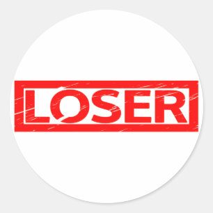 Loser Stamp Classic Round Sticker