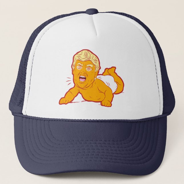 Loser Trump Trucker Hat: TRUMP CRY-BABY Trucker Hat (Front)