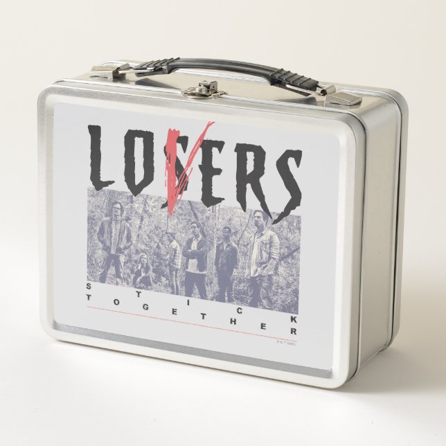 Losers Stick Together Metal Lunch Box (Front)