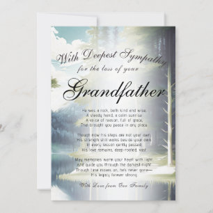 Losing a Grandfather Memorial Card