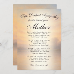 Losing a Mother Memorial Card
