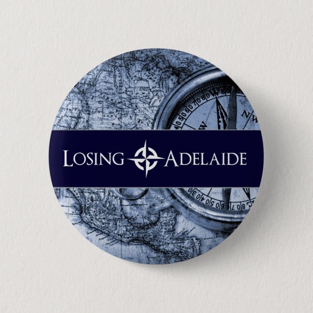 Losing Adelaide Blue Button (Front)