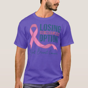 Losing Is Not An Option, Breast Cancer For Men Kid T-Shirt