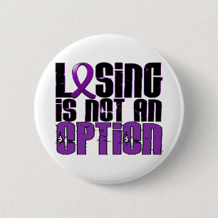 Losing Is Not An Option Cystic Fibrosis 6 Cm Round Badge
