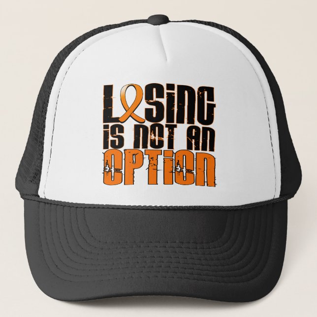 Losing Is Not An Option Leukaemia Trucker Hat (Front)