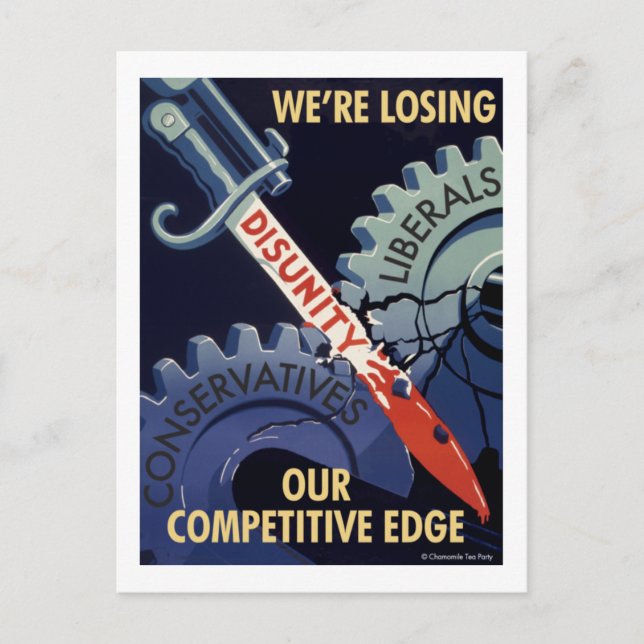 Losing Our Competitive Edge Postcard (Front)