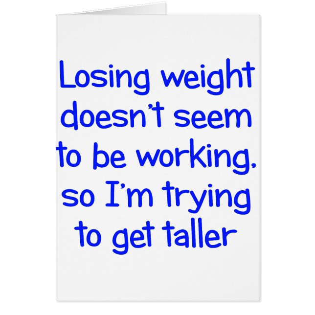 Losing weight doesn't seem to be working (Front)