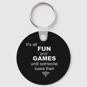 Losing WiFi Internet Key Chain - Black