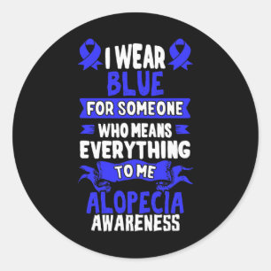 Loss Awareness - Alopecia Areata  Classic Round Sticker