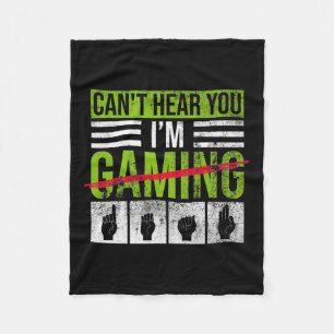 Loss Awareness And Deaf Pride Asl Hand Gesture  Fleece Blanket