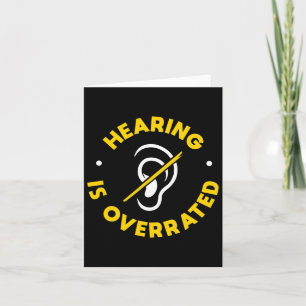 Loss Awareness Asl And Deaf Awareness  Card