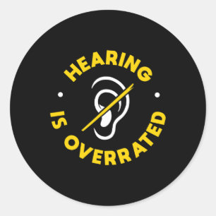 Loss Awareness Asl And Deaf Awareness Classic Round Sticker