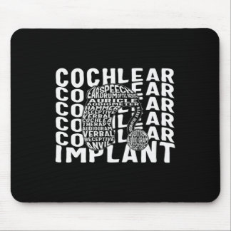 Loss Awareness Deaf Cochlear Implant Asl Hearing D Mouse Mat