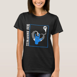 Loss Awareness Deaf Cochlear Implant Asl Hearing D T-Shirt