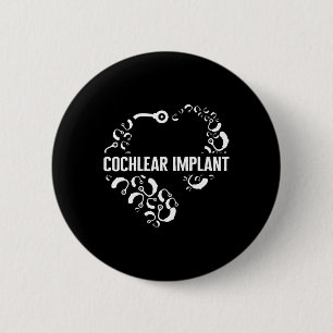 Loss Awareness Love Cochlear Implant Asl Hearing D 6 Cm Round Badge