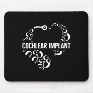 Loss Awareness Love Cochlear Implant Asl Hearing D Mouse Mat