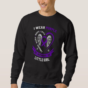 Loss Daughter Little Girl Epilepsy Awareness Paren Sweatshirt