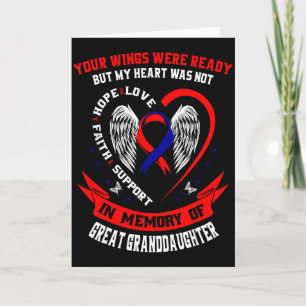 Loss Great Granddaughter Chd Awareness Month Heart Card