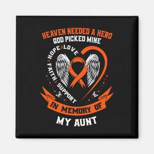 Loss In Memory of my Aunt Leukaemia Awareness Memo Magnet