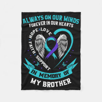 Loss In Memory Of My Brother Suicide Awareness Pre Fleece Blanket