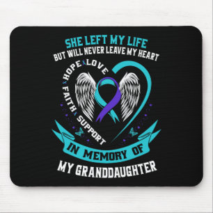 Loss In Memory Of My Granddaughter Suicide Awarene Mouse Mat