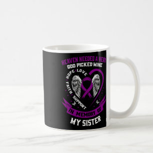 Loss In Memory Of Sister Pancreatic Cancer Awarene Coffee Mug