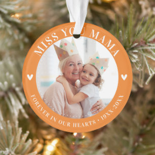 Loss Memorial Keepsake Photo Modern Ornament
