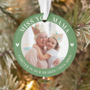 Loss Memorial Keepsake Photo Modern Ornament