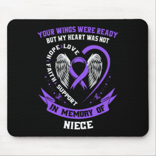 Loss Niece Overdose Awareness Day Items Addiction Mouse Mat