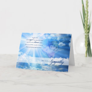 Loss of a Baby Sympathy Little Angel Card