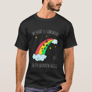 Loss of a Beloved Cat Dog. Rainbow Bridge Theme T-Shirt