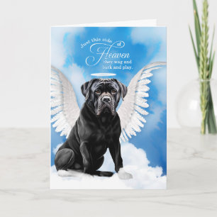 Loss of a Cane Corso Dog Angel Pet Sympathy Card