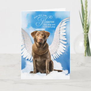 Loss of a Chesapeake Bay Retriever Pet Sympathy Card