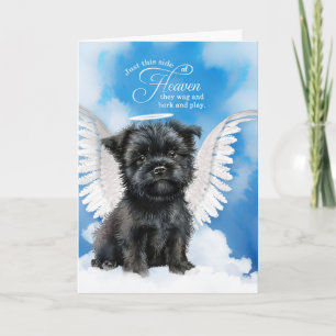 Loss of a Dog Affenpinscher Angel Pet Sympathy Card