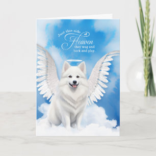 Loss of a Dog American Eskimo Angel Pet Sympathy Card
