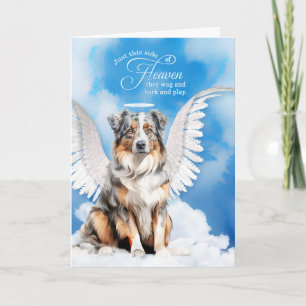 Loss of a Dog Australian Shepherd Pet Sympathy Card