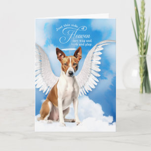 Loss of a Dog Basenji Angel Dog Pet Sympathy Card