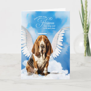 Loss of a Dog Basset Hound Pet Sympathy Card