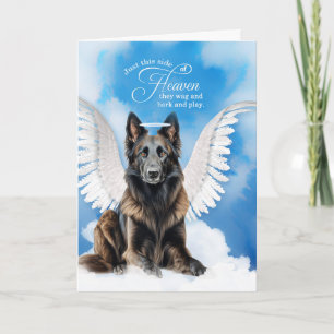 Loss of a Dog Belgian Tervuren Angel Pet Sympathy Card