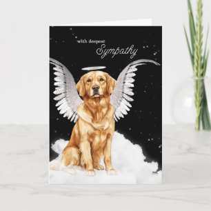 Loss of a Dog Golden Retriever Pet Sympathy Card