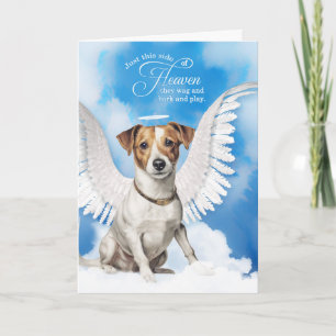 Loss of a Dog Jack Russell Terrier Pet Sympathy Card