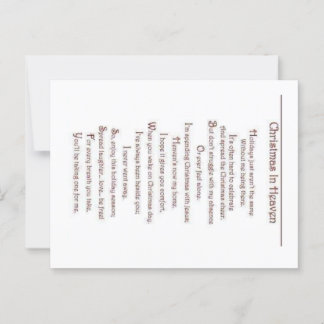 Loss of a Loved One Postcard