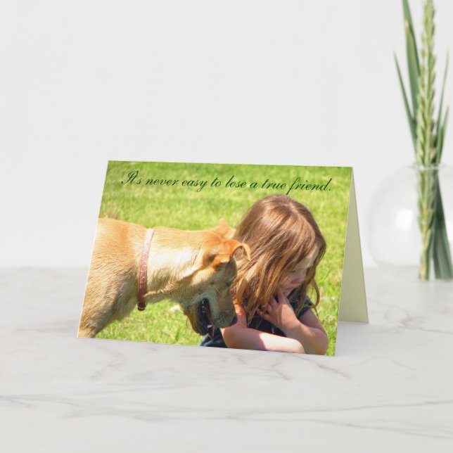 Loss of a pet card (Front)