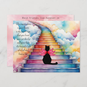 Loss of a Pet Cat Sympathy Greeting Card