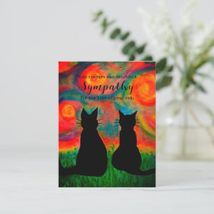 Loss of a Pet Cat Sympathy Greeting Card